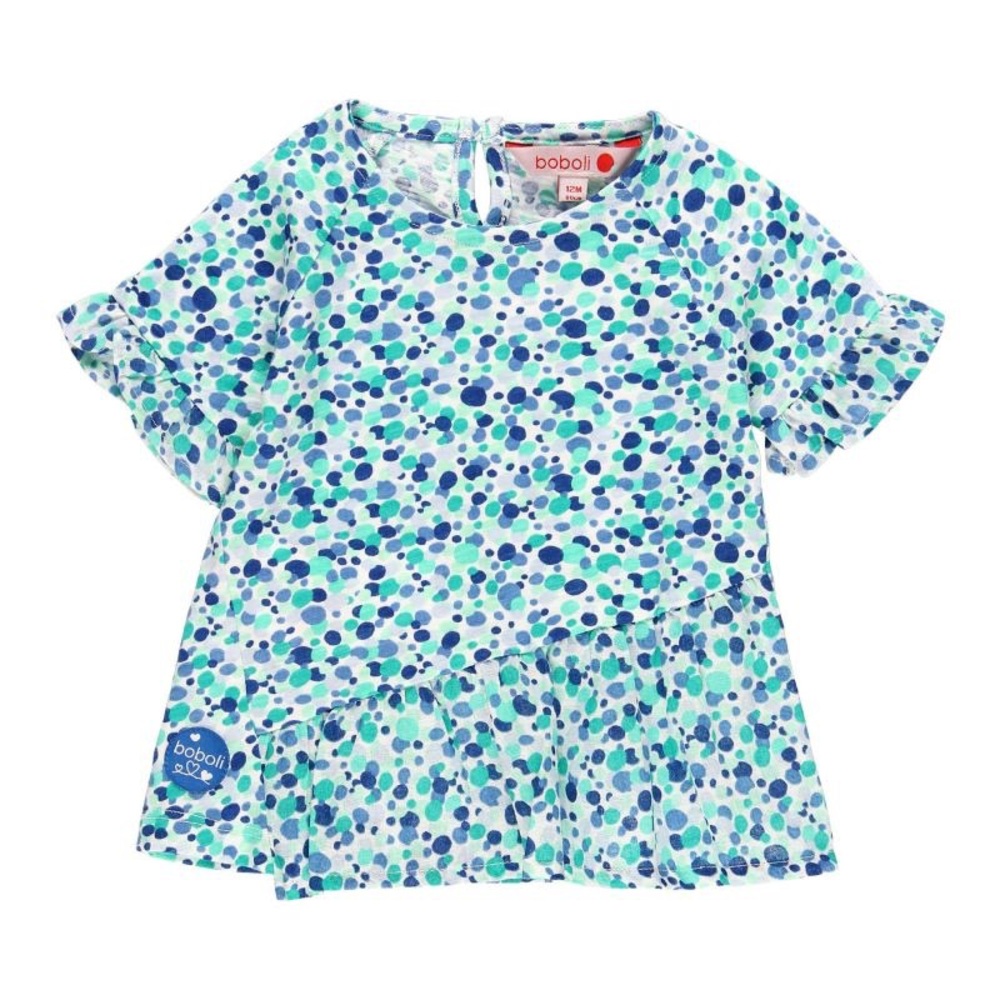 NWT Kids' Blue Polka Dot Short Sleeve Tee